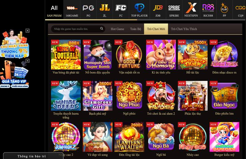 Kho game nổ hũ rút tiền mặt online hot tại nhà cái Jun88