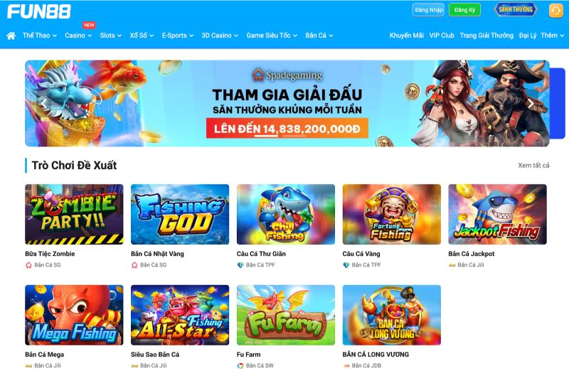 Jun88 cung cấp nhiều tựa game bắn cá hot cho hội viên 